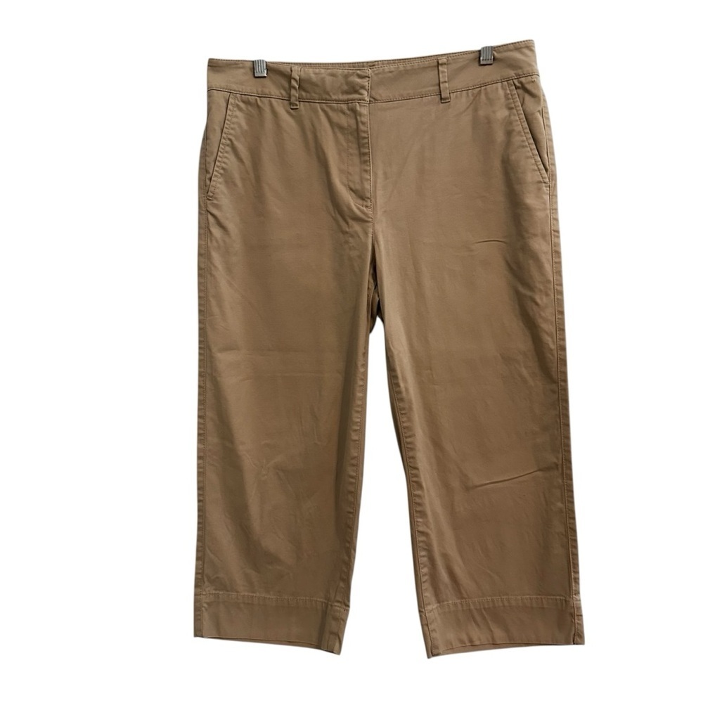 Talbots Khaki Wide Crop Pants, 8P